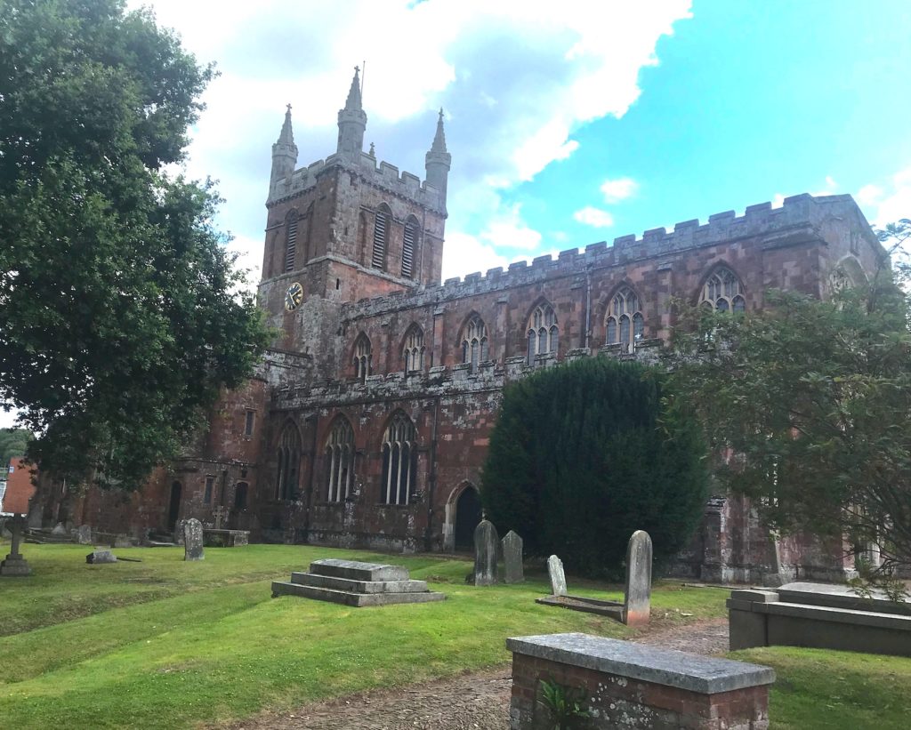 The church of the Holy Cross, Crediton, Devon.