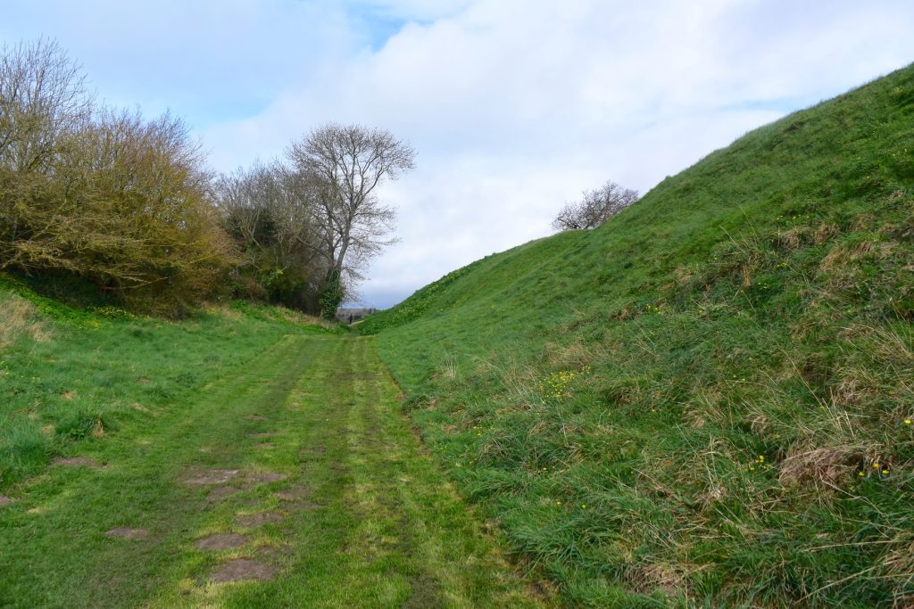 Wareham, the Purbecks, Dorset. The west section of the town's Saxon wall