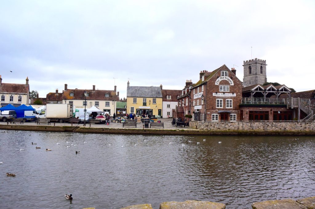 Wareham Quay, the Purbecks, Dorset, viewed from the south bank of the River Frome. The Vikings may have disembarked here.