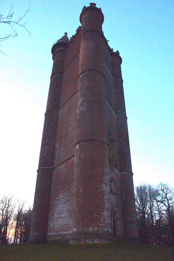 King Alfred's Tower, Somerset. An unusual three-sided folly