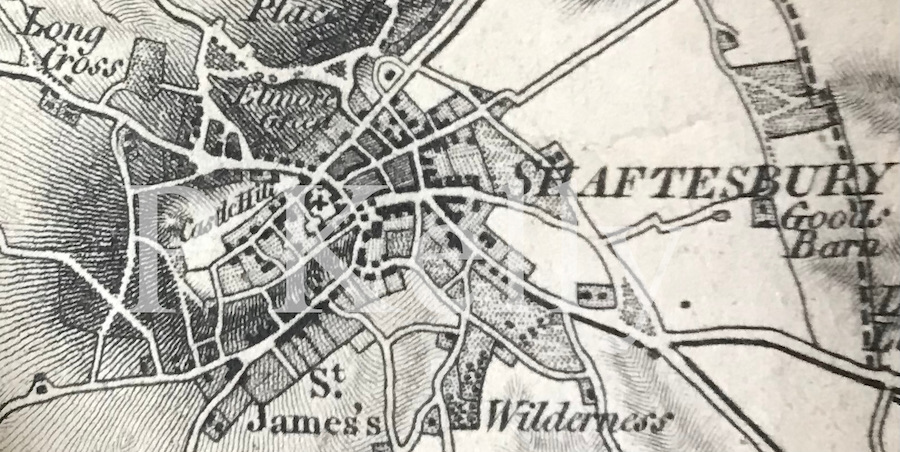 Map of Shaftesbury. 1811. Mudge